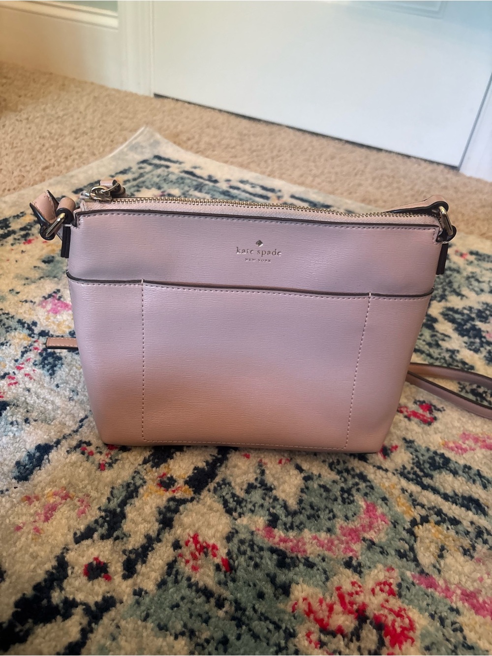 kate spade Pale Pink Leather Crossbody Bag